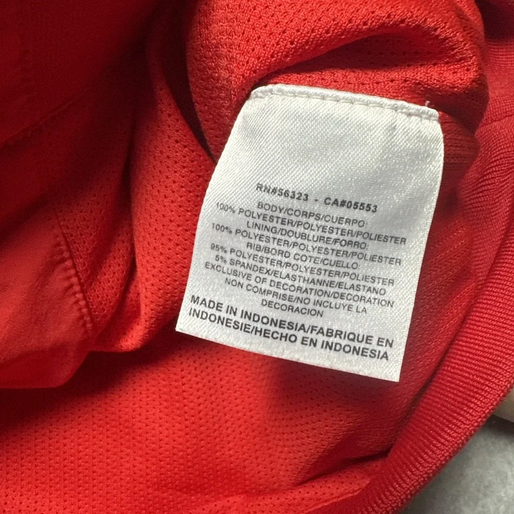 Nike Mens Dri-Fit Full-Zip Jacket Red Size Large